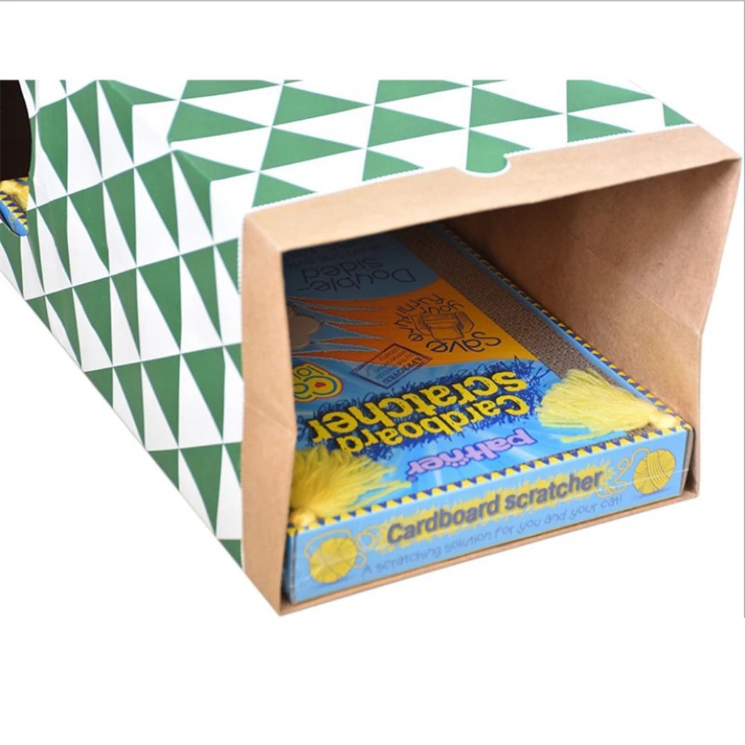 1 Piece Creative Interactive Kraft Paper Cat Tunnel House - Pet Toy & Supplies - Image 8