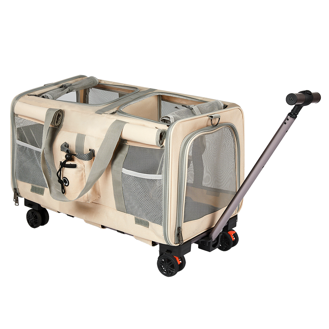 Pawz Pet Carrier 4 Wheel Portable Rolling Foldable - Image 9
