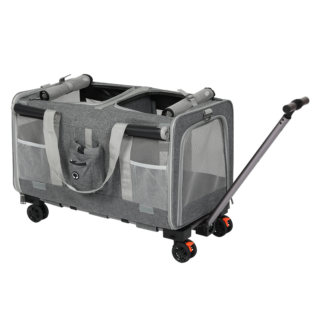Pawz Pet Carrier 4 Wheel Portable Rolling Foldable - Image 9