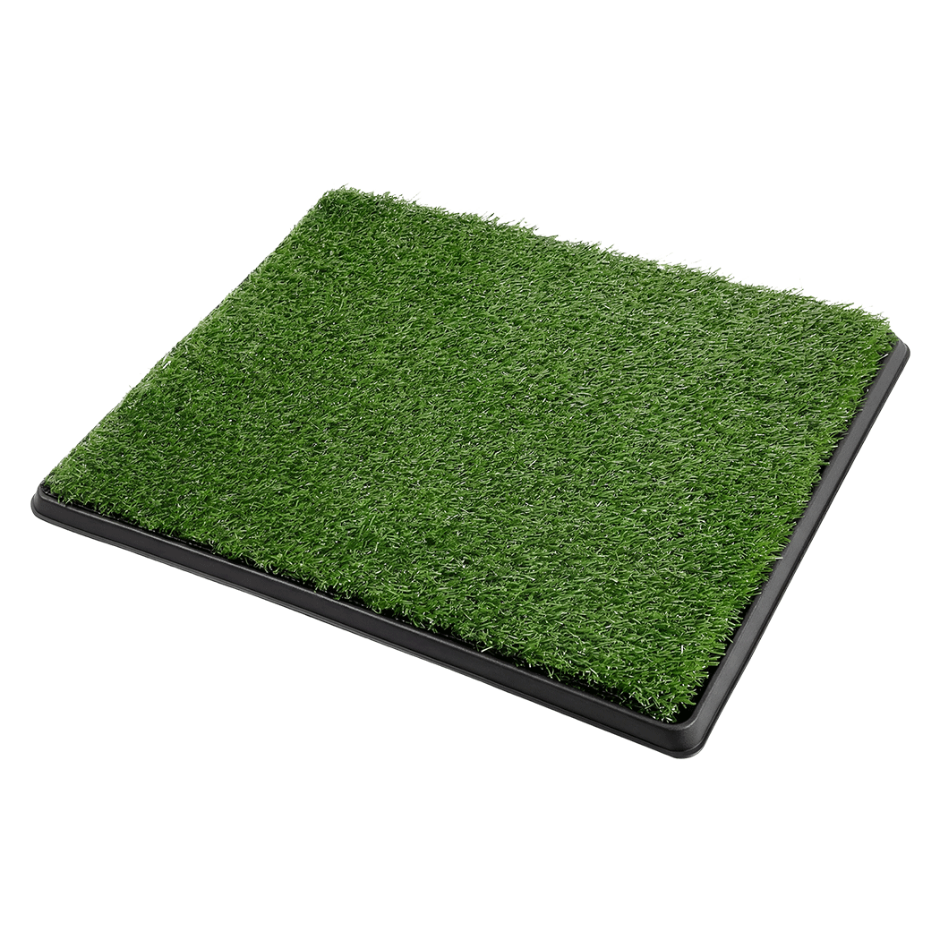 Pawz Dog Potty Tray with Grass Mat Washable Puppy Portable Training Toilet - Image 9