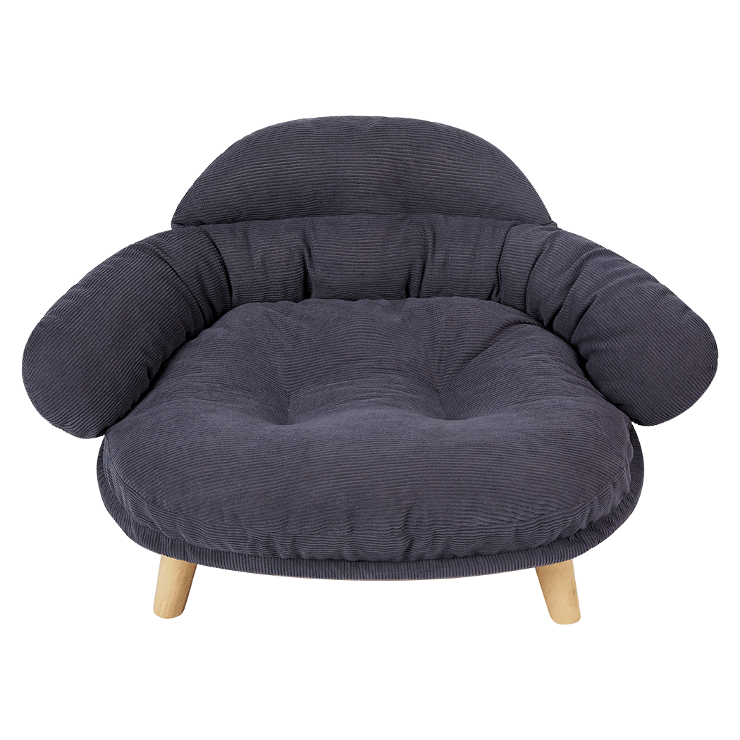 Pawz Elevated Pet Dog Cat Sofa Bed Couch XL Size Grey - Image 9