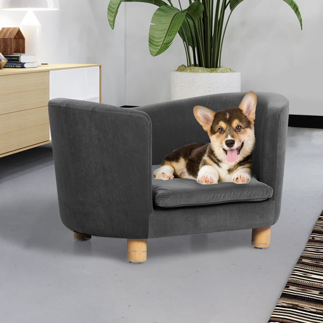 PaWz Luxury Elevated Sofa Anti-slip Grey - Image 8