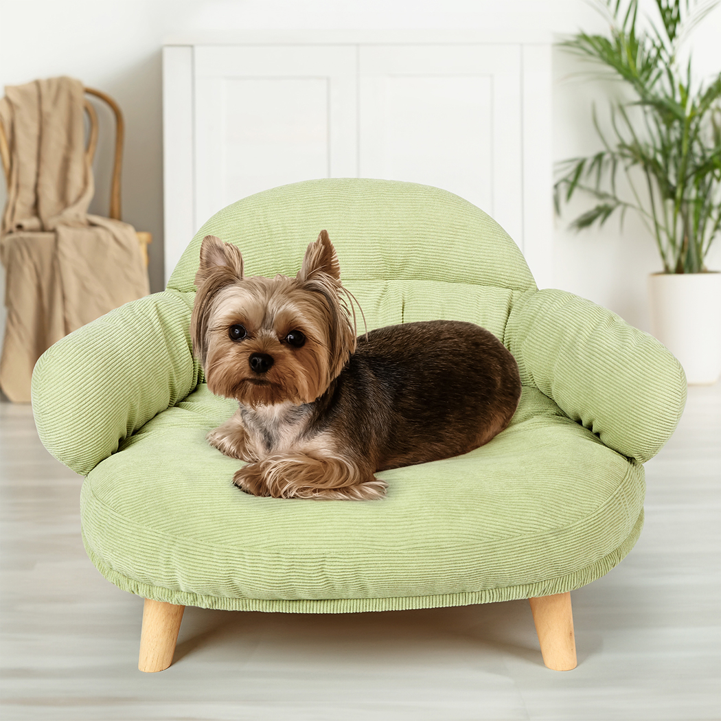 Pawz Elevated Pet Dog Cat Sofa Bed Couch XL Size Green - Image 8