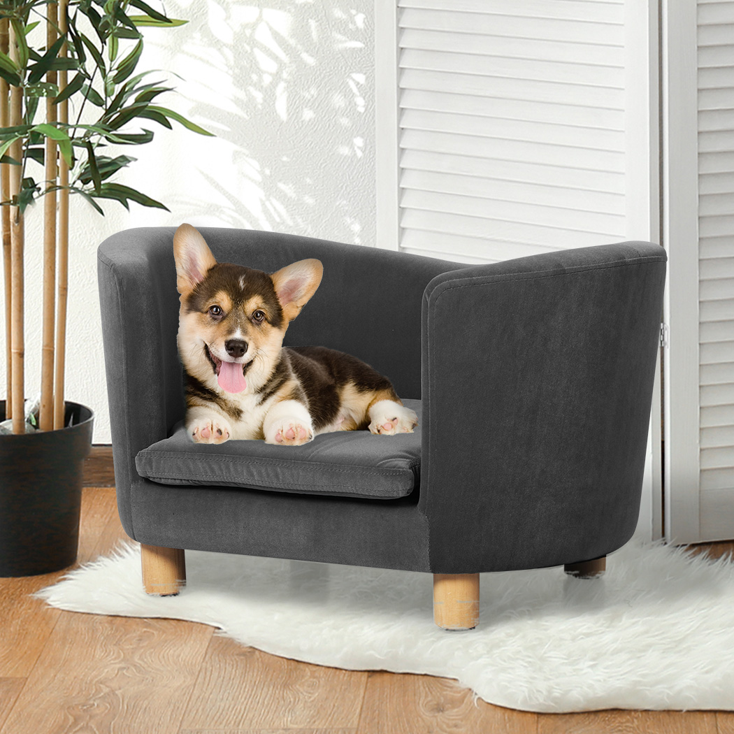 PaWz Luxury Elevated Sofa Anti-slip Grey - Image 7