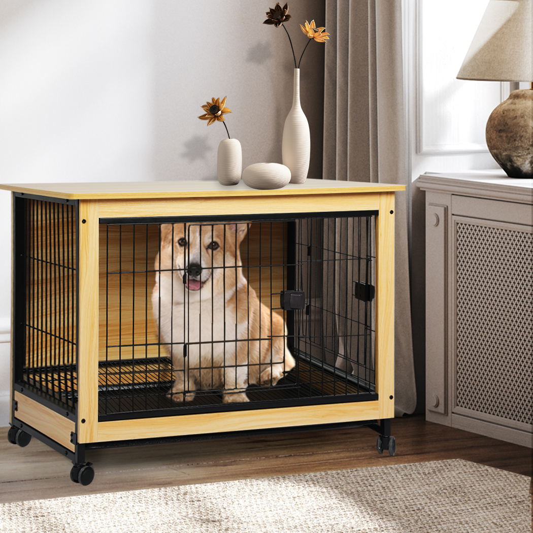 PaWz Wooden Wire Dog Kennel Side End L Large - Image 7
