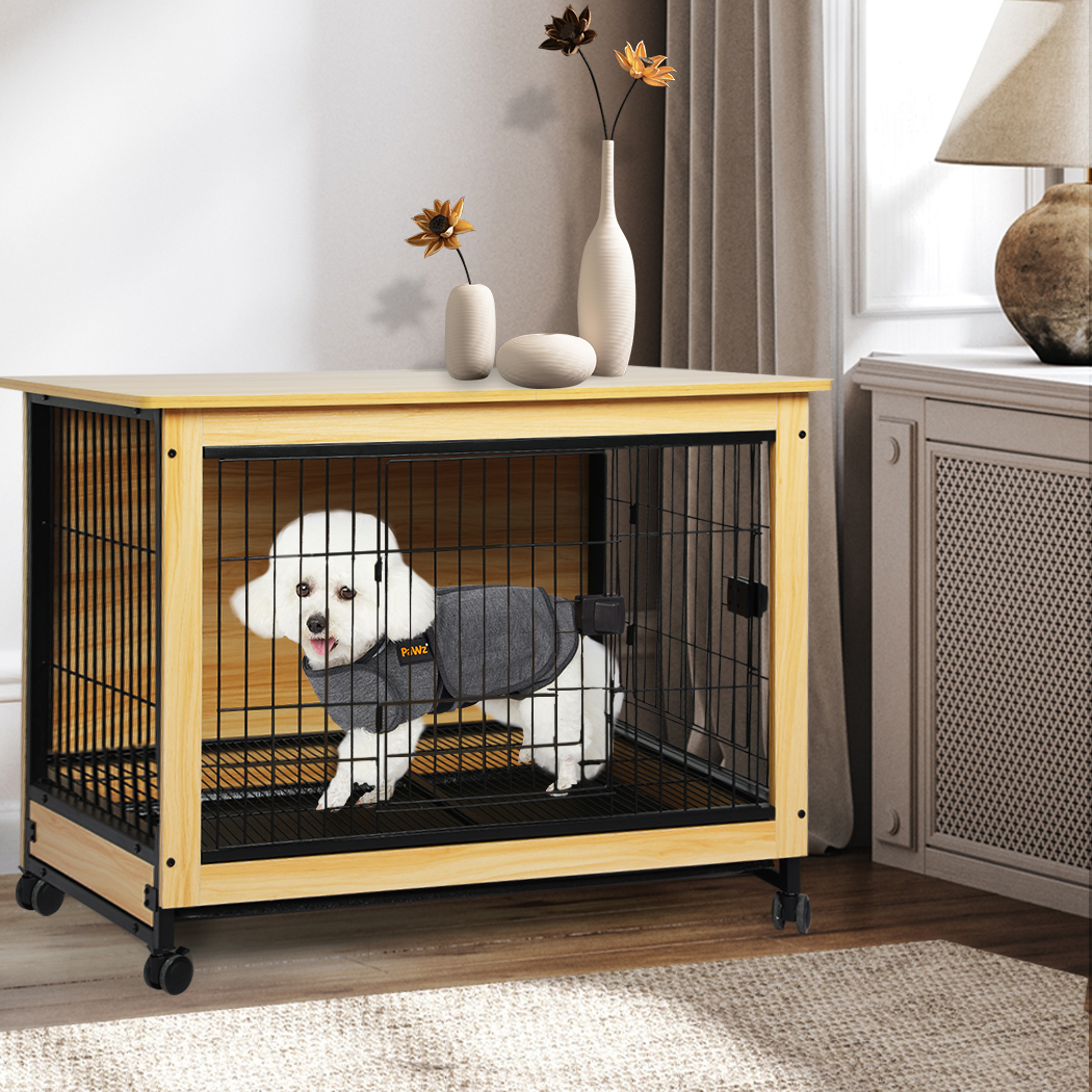 PaWz Wooden Wire Dog Kennel Side End M Medium - Image 7