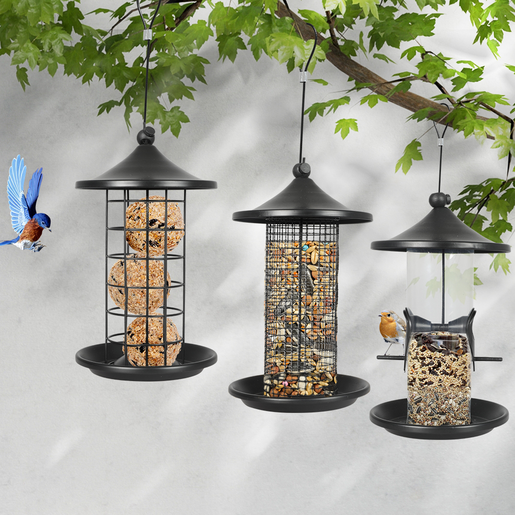 PaWz 3x Bird Feeder Hanging Wild Seed - Image 7
