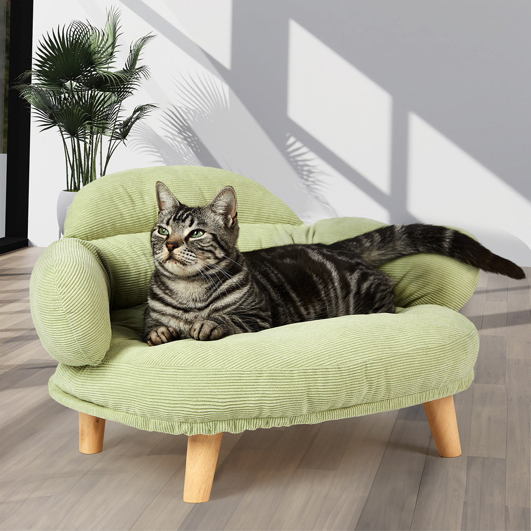Pawz Elevated Pet Dog Cat Sofa Bed Couch XL Size Green - Image 7