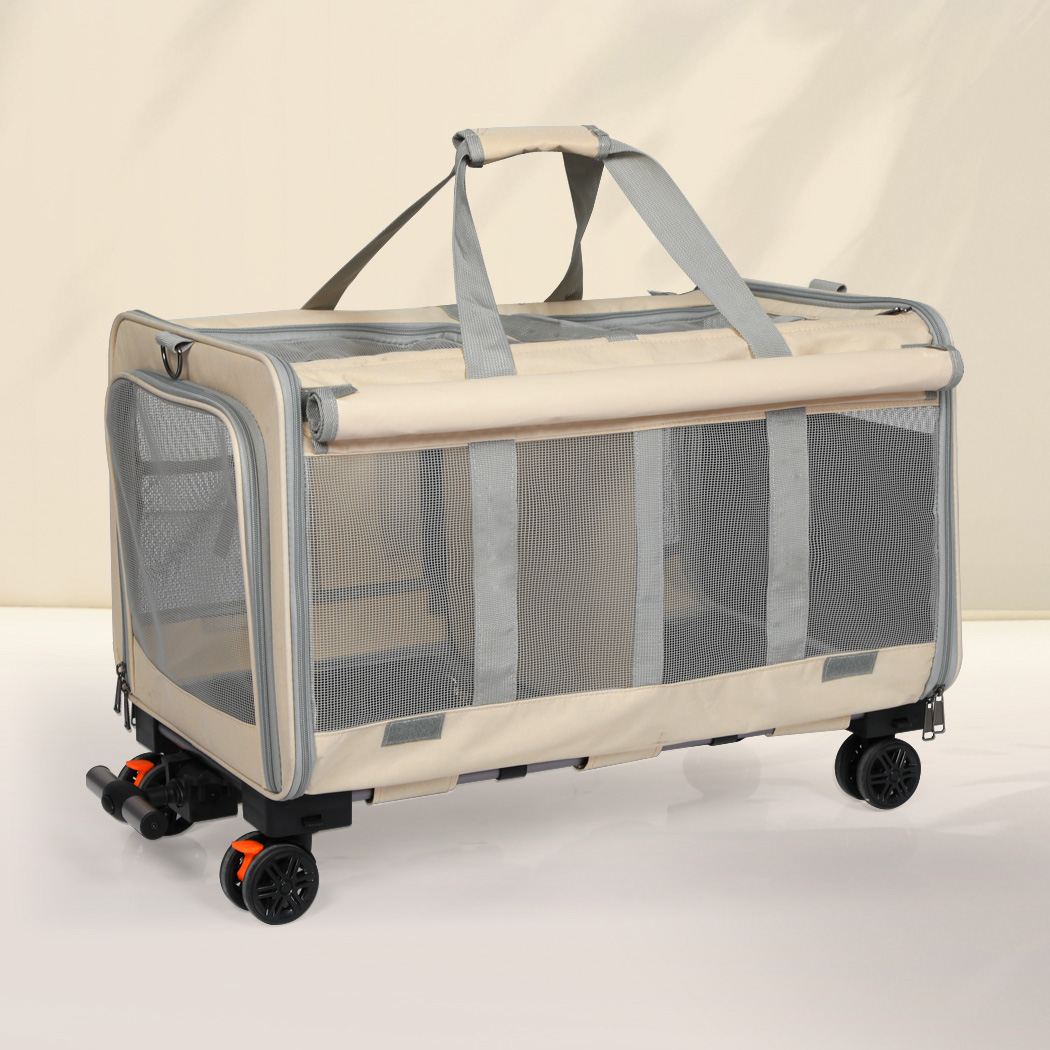 Pawz Pet Carrier 4 Wheel Portable Rolling Foldable - Image 7