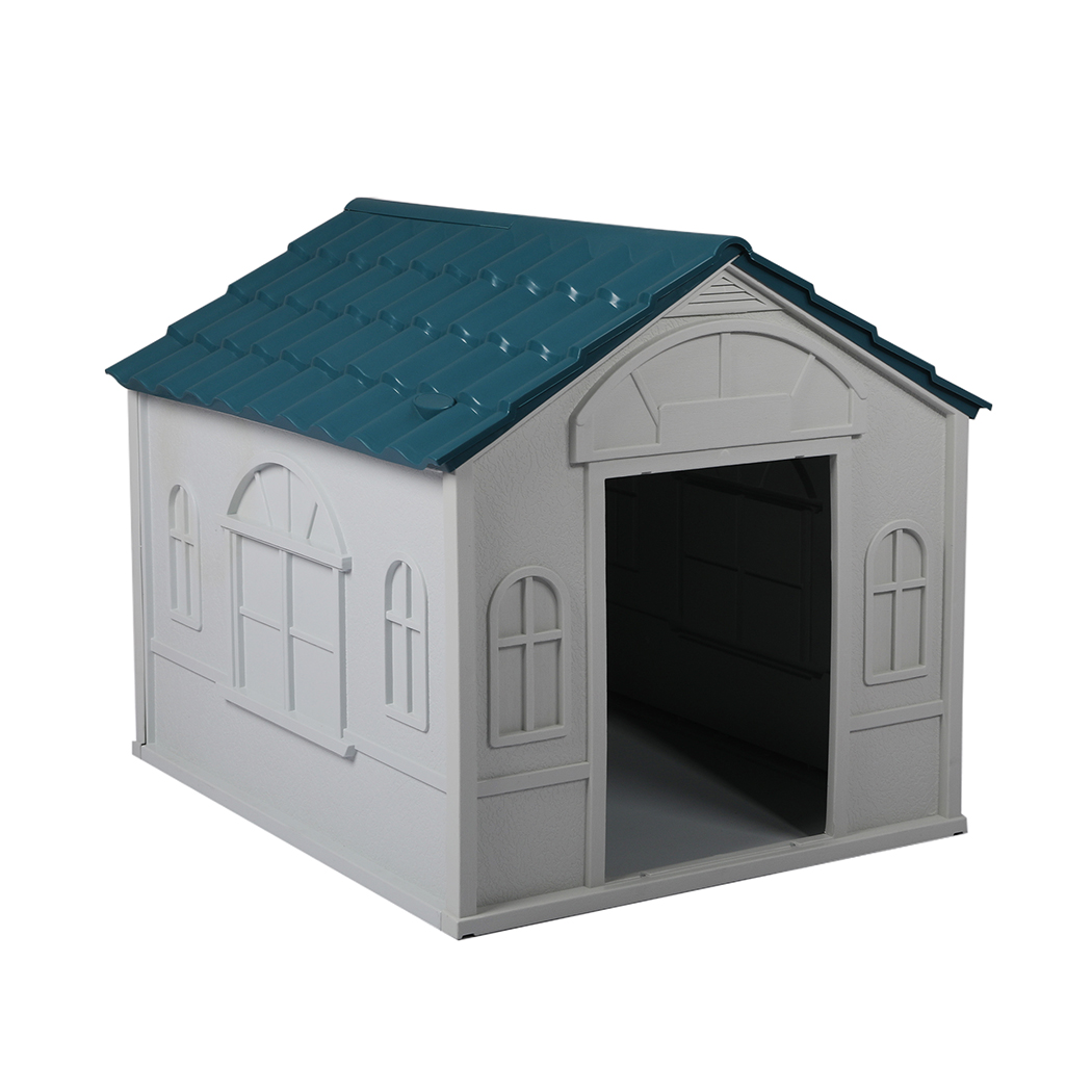 PaWz Dog Kennel Outdoor Indoor Pet Plastic XL Blue