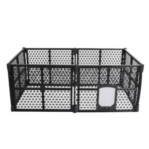 PaWz Pet Playpen Folding Dog Plastic M Medium