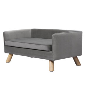 PaWz Pet Sofa Bed Dog Warm Soft Lounge Grey
