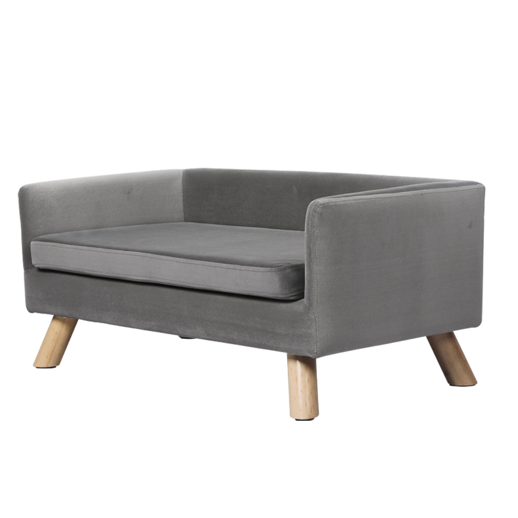 PaWz Pet Sofa Bed Dog Warm Soft Lounge Grey