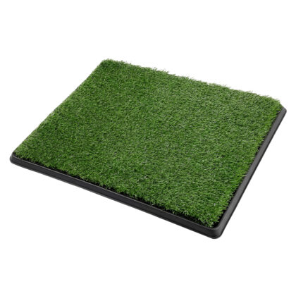 Pawz Dog Potty Tray with Grass Mat Washable Puppy Portable Training Toilet