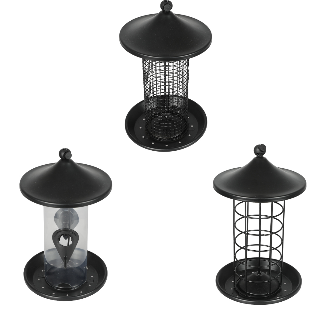 PaWz 3x Bird Feeder Hanging Wild Seed - Image 2