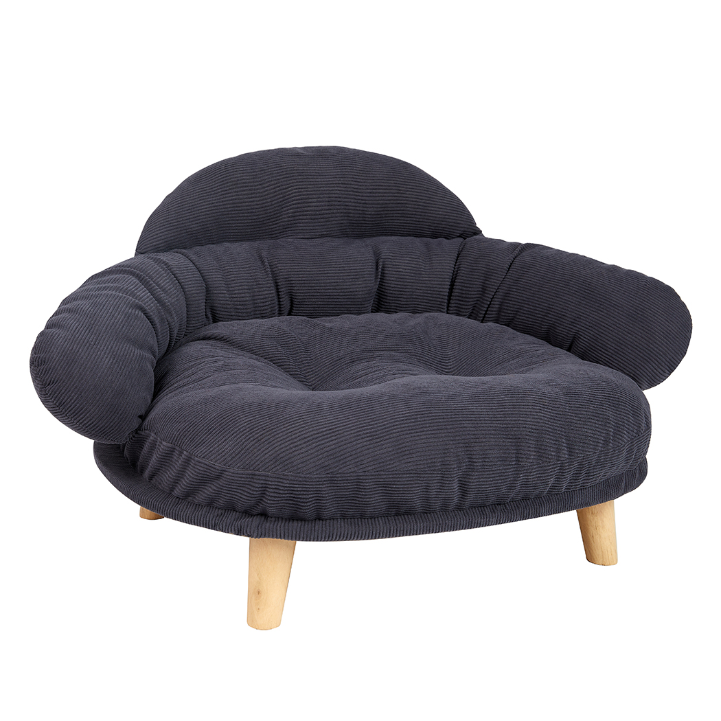 Pawz Elevated Pet Dog Cat Sofa Bed Couch XL Size Grey - Image 2