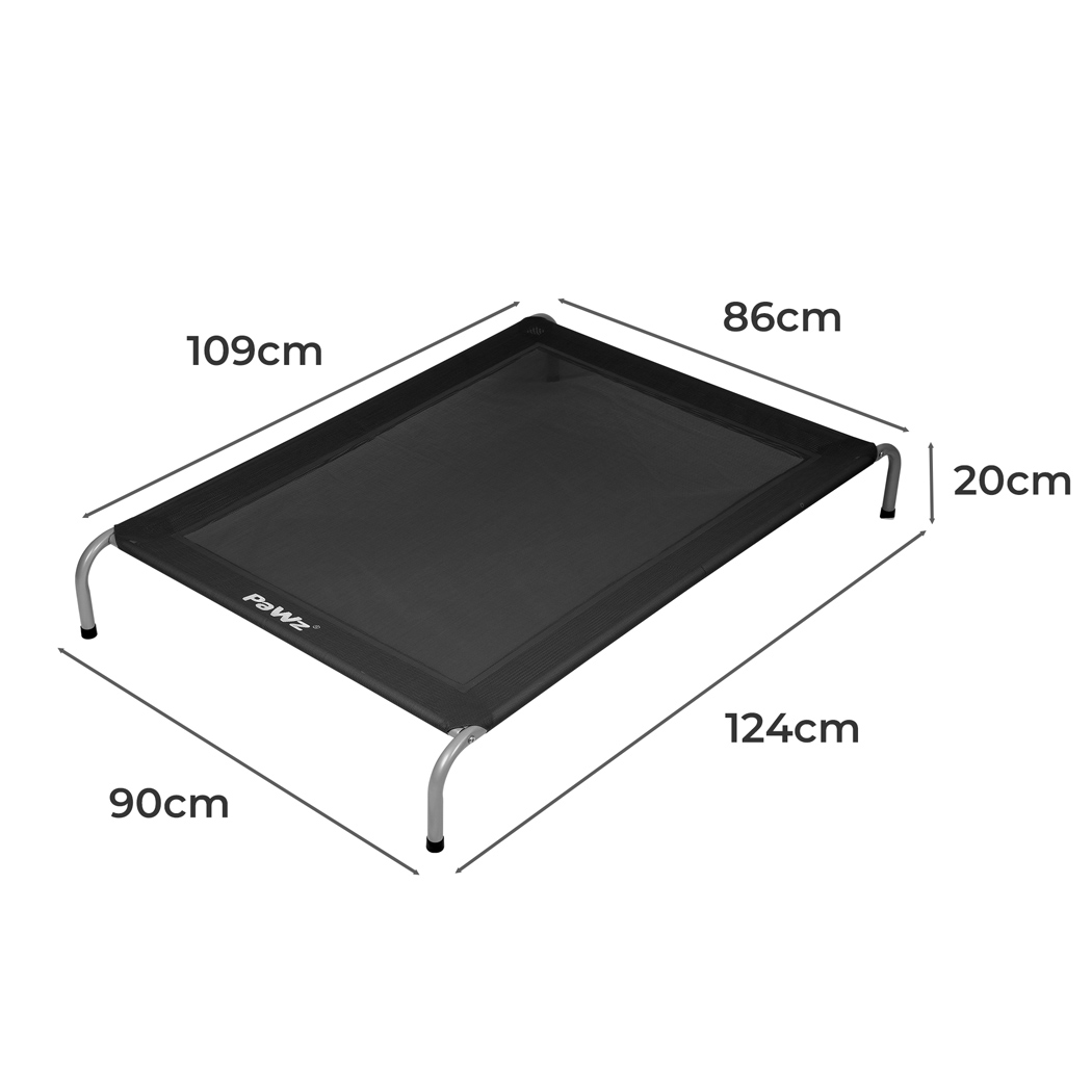 PaWz Elevated Trampoline Pet Bed Dog XL Black X-Large - Image 3