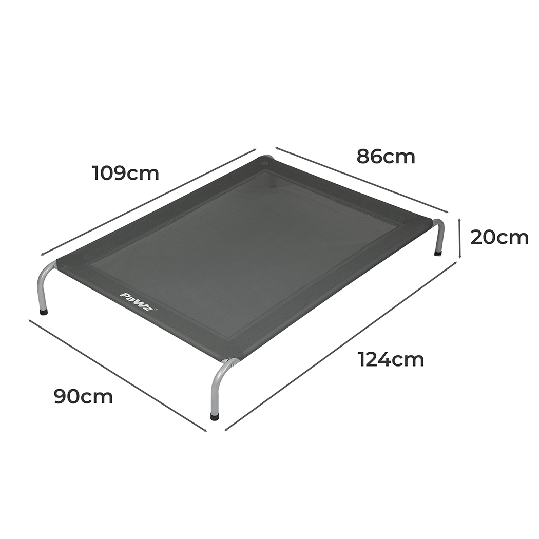 PaWz Elevated Trampoline Pet Bed Dog XL Grey X-Large - Image 3