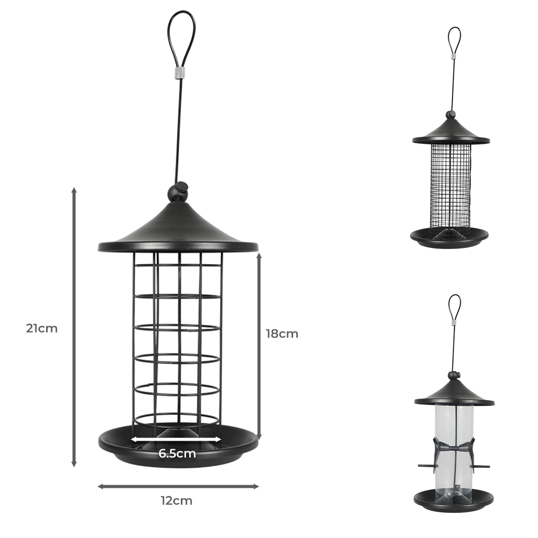 PaWz 3x Bird Feeder Hanging Wild Seed - Image 3