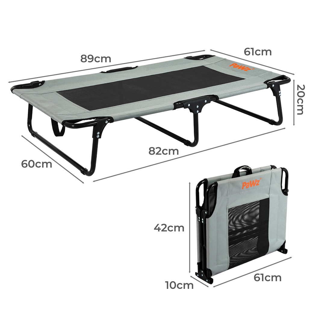 Pawz Pet Elevated Bed Dog Raised Trampoline Foldable Large M Size - Image 3