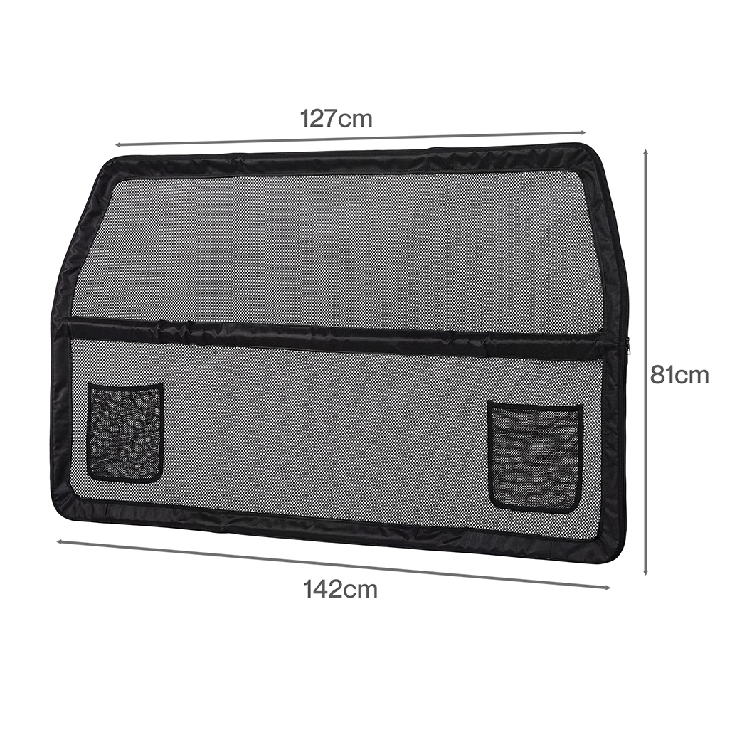 Pawz Dog Car Barrier Guard Back Seat Safety Protector Mesh Net Pet Large Divider - Image 3
