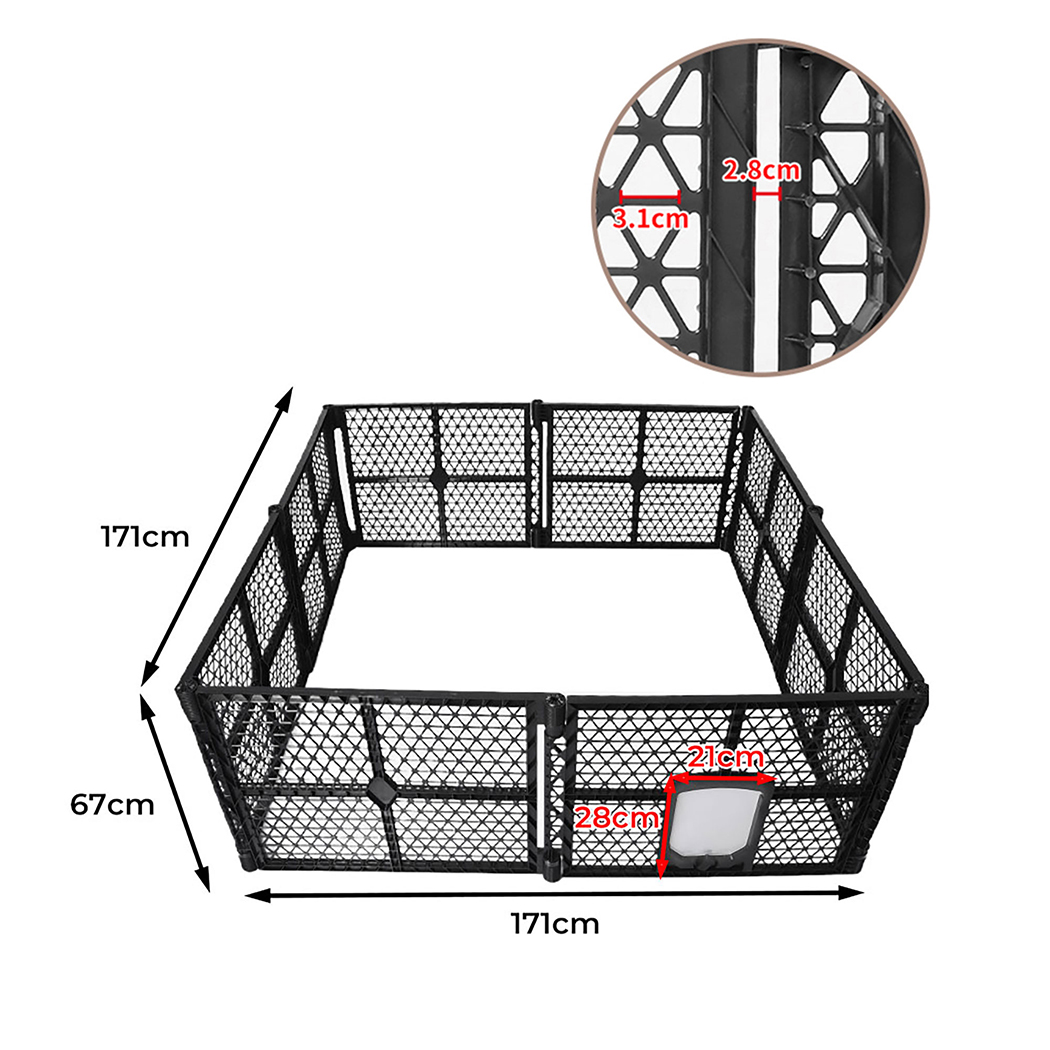 PaWz Pet Playpen Folding Dog Plastic L Large - Image 3