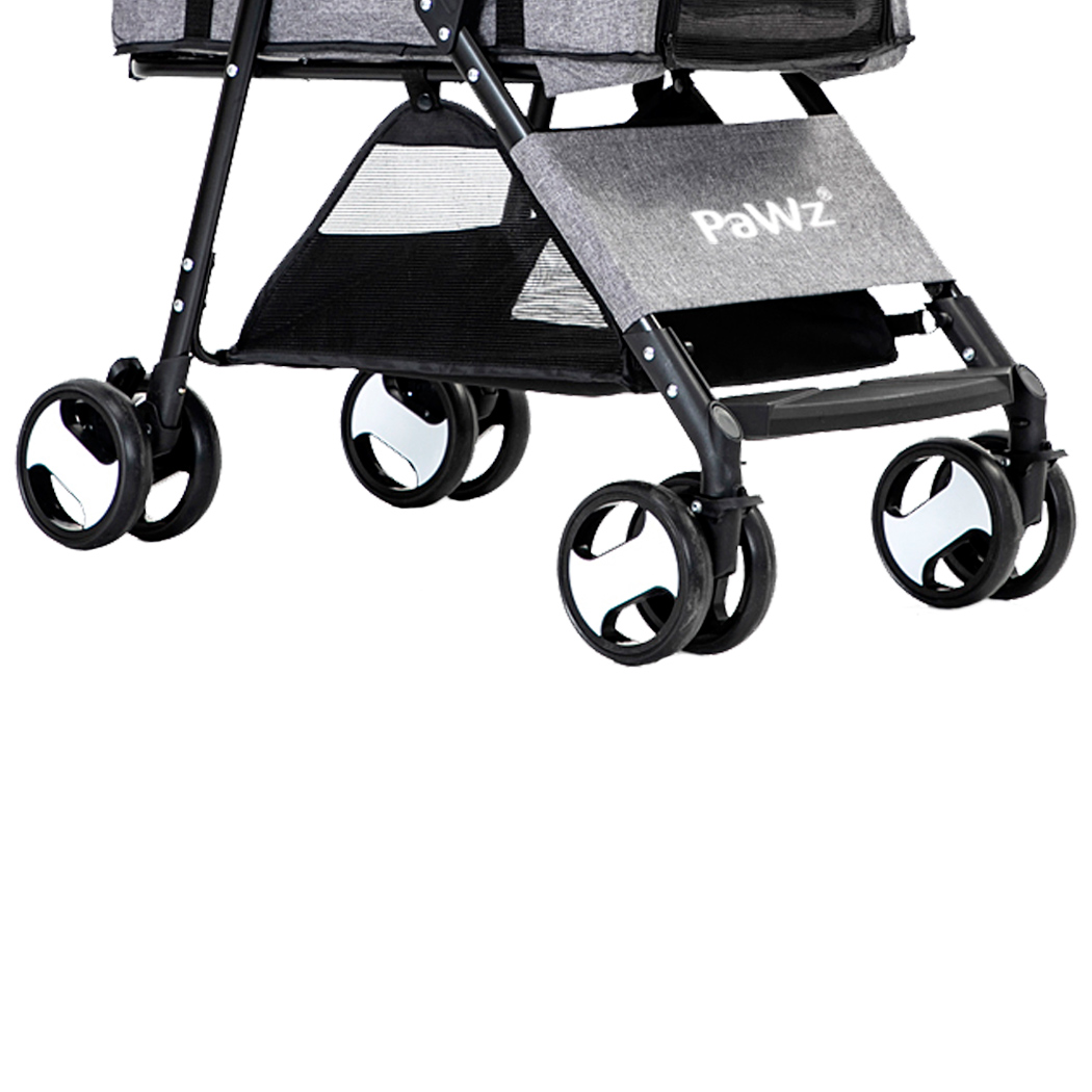 PaWz Large Pet Stroller Dog Cat Travel Grey - Image 5