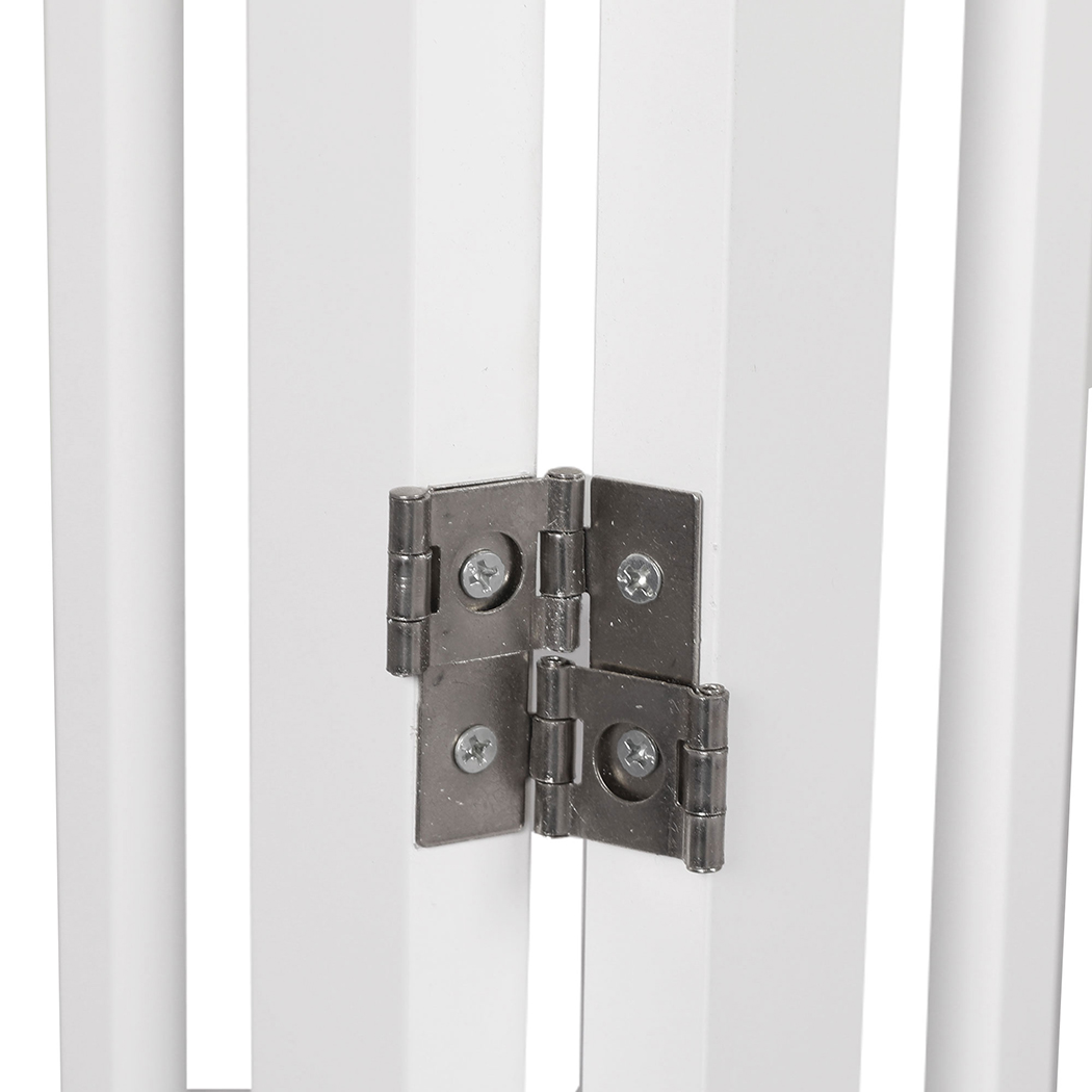 PaWz Wooden Pet Gate Dog Fence Safety White - Image 6